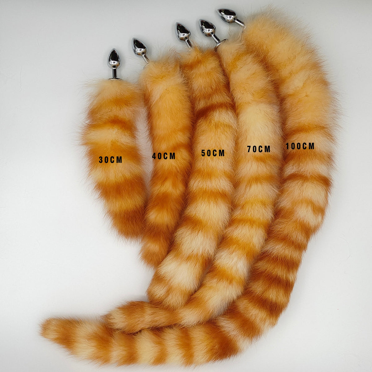 Metal Small Cat Tail Beginner Butt Plug