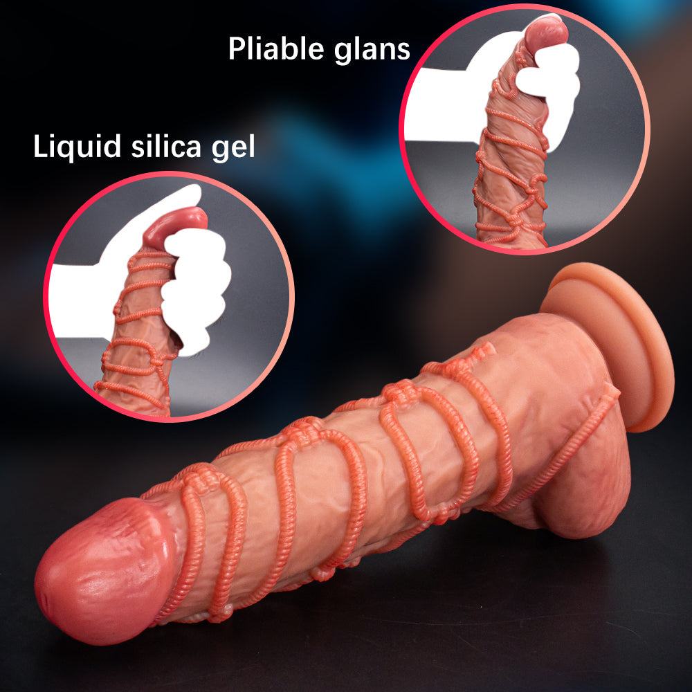 20.3 cm Thick Girth Electric Thrusting Dildo