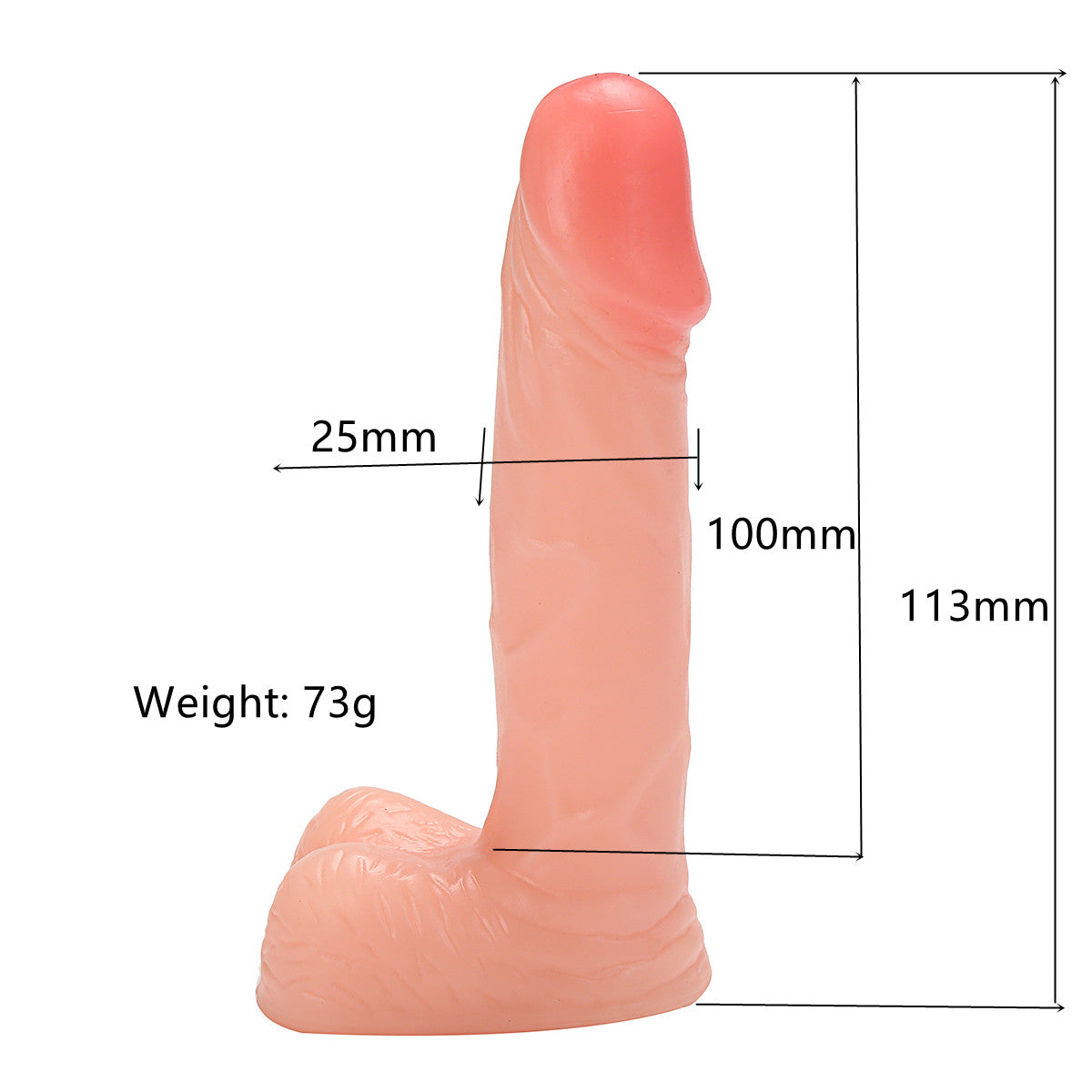 4 Inch Cheap Small Realistic Dildo Deepthroat