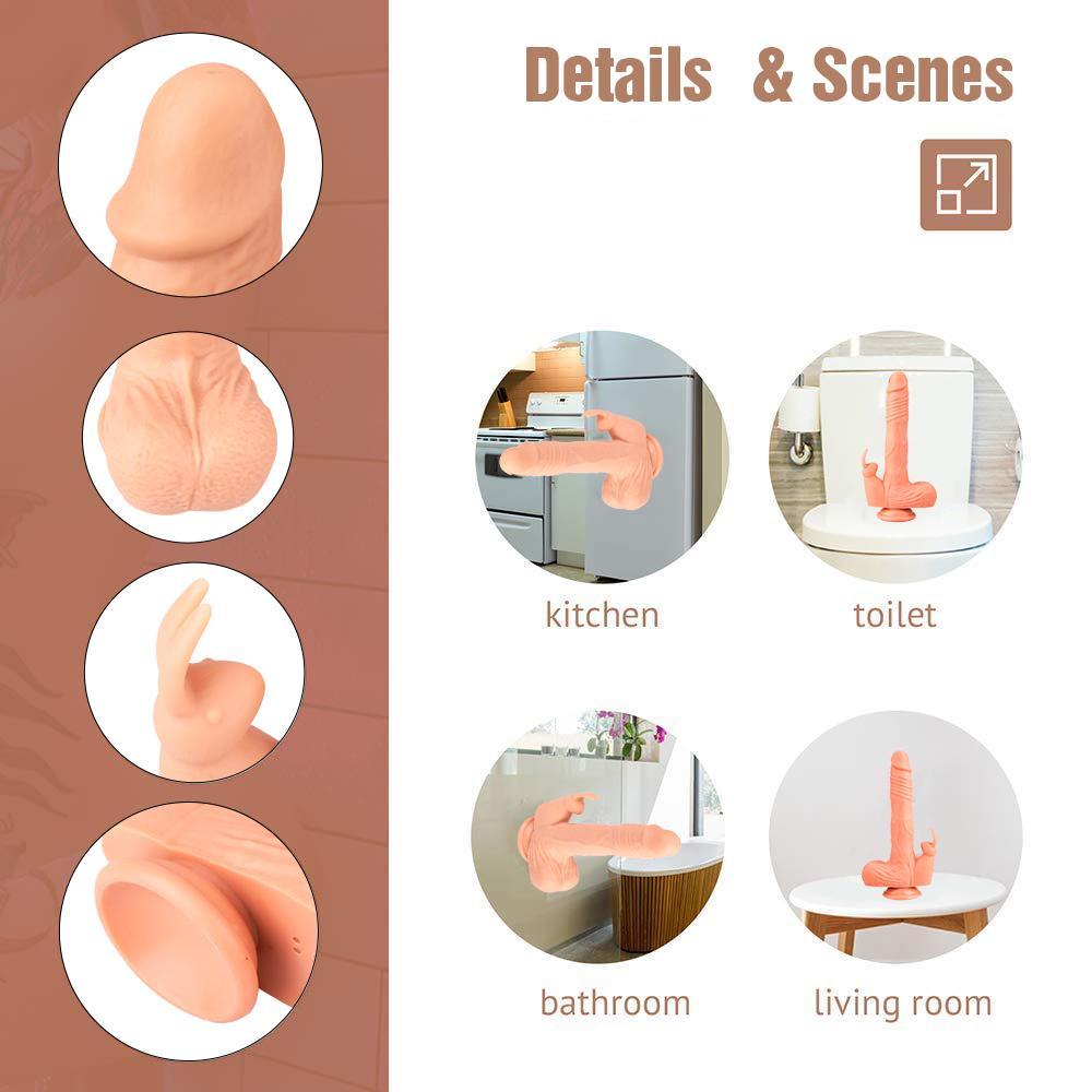 Remote Control 24.1 cm Realistic Vibrating Rabbit Dildo