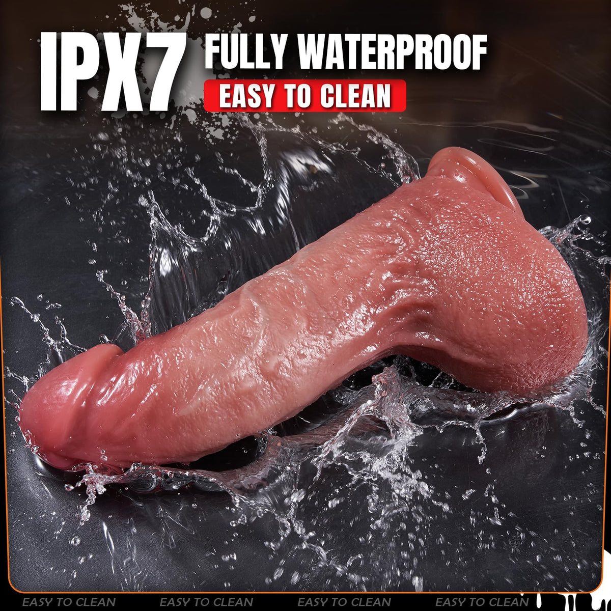 20.3 cm Lifelike Thick g Spot Vibrating Dildo