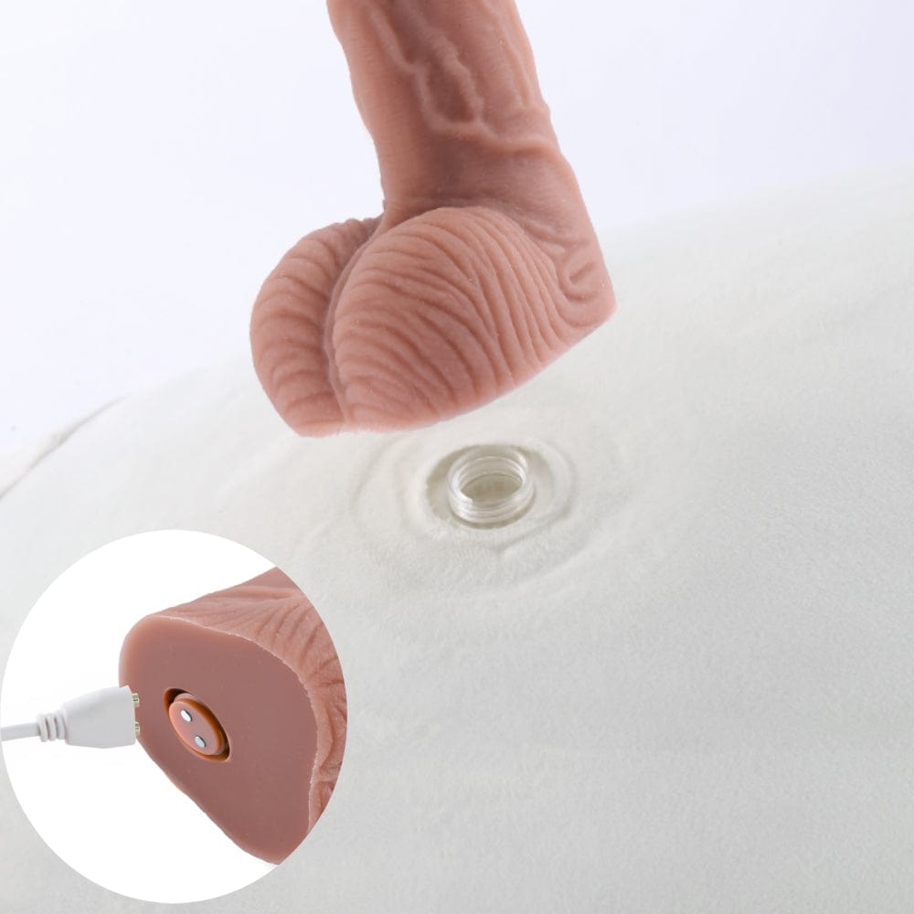 Cat Pillow Hidden Plush Dildo Machine