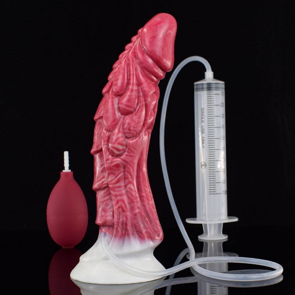 Red Fantasy Ejaculating Animals Dragon Dildo