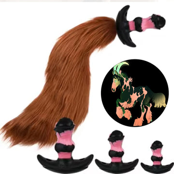 Fantasy Horse Tail Silicone Butt Plug Ladies