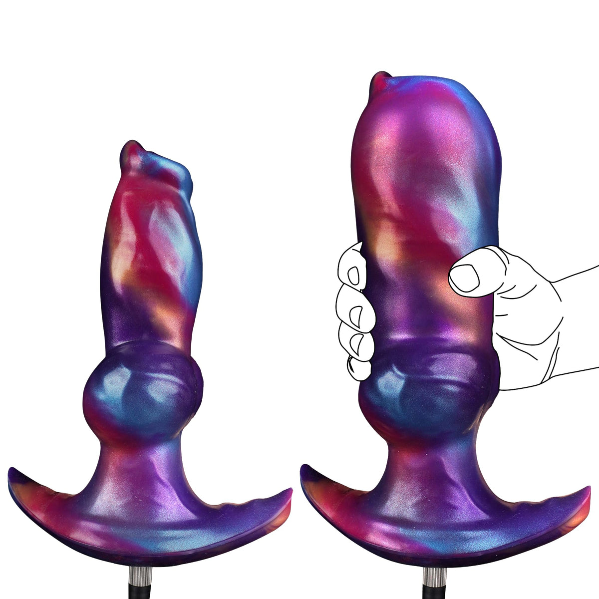 6.7 Inch Fantasy Dog Knot Inflatable Anal Plug