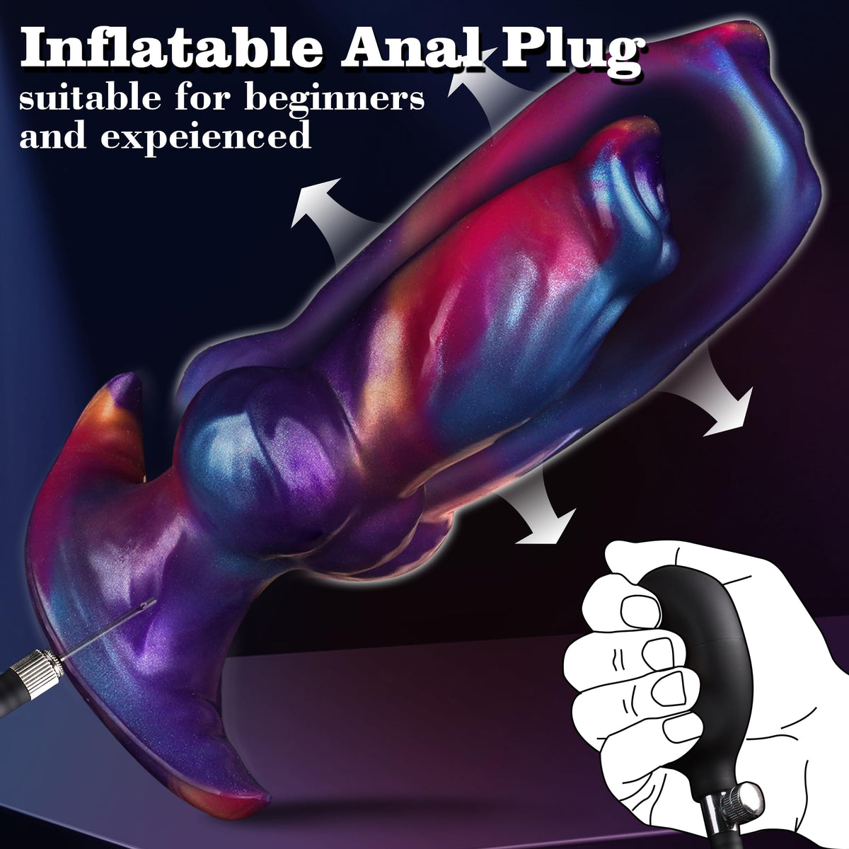 6.7 Inch Fantasy Dog Knot Inflatable Anal Plug