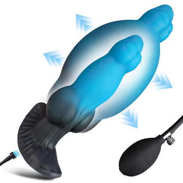 17.5 cm Silicone Inflatable Knot Dildo