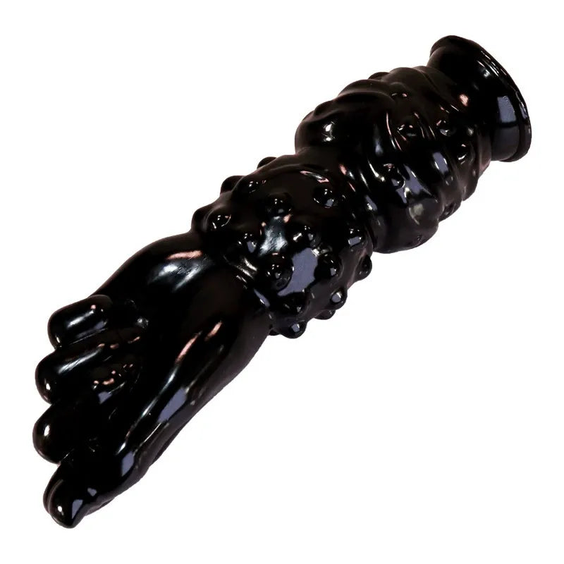 10.2 Inch Black Knot Tapered Anal Fist Dildo