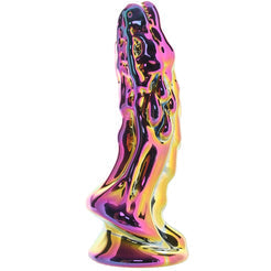 Glass Fantasy Dragon Textured Curved Dildo