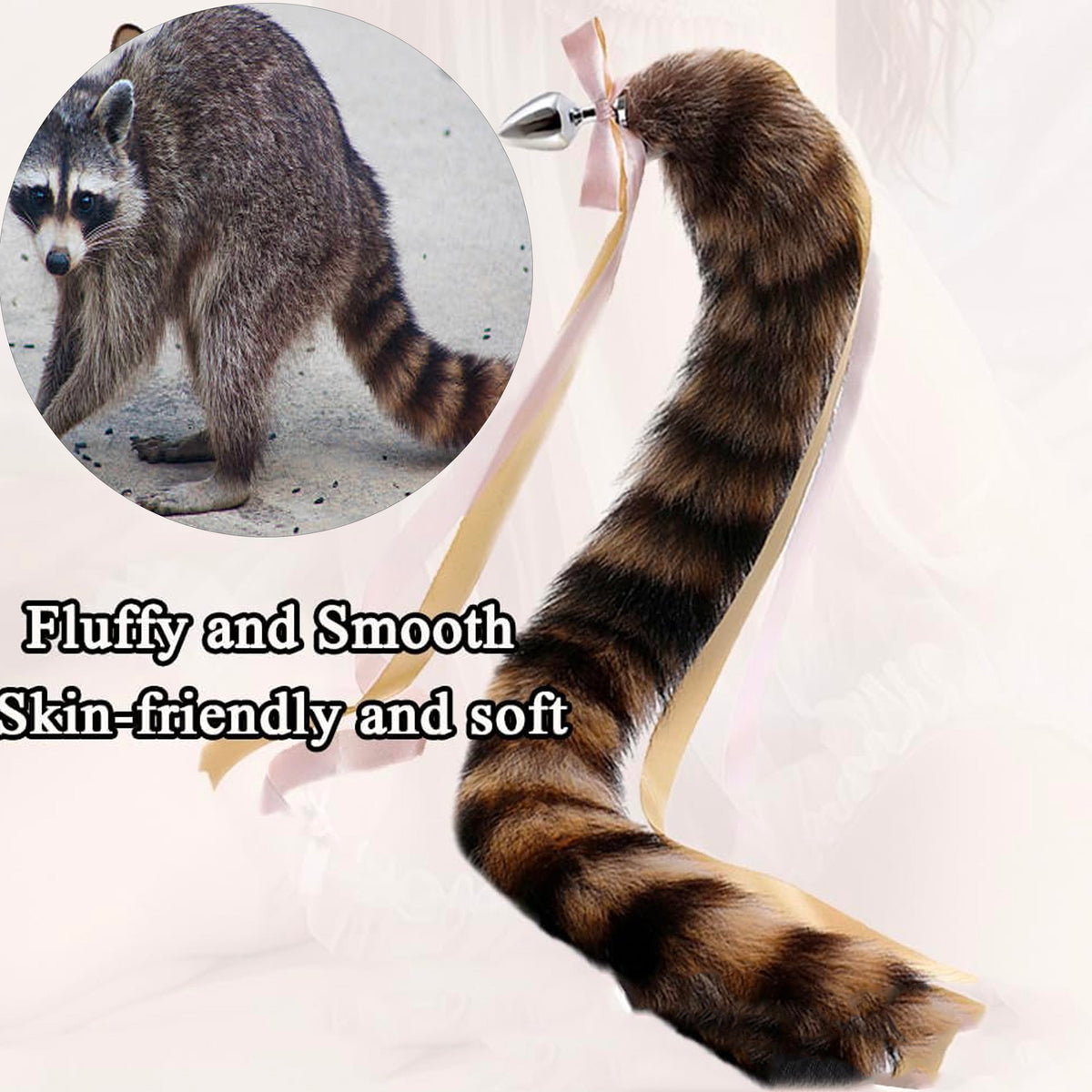 Raccoon Metal Tail Butt Plug