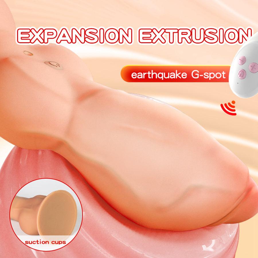 Remote Control Vibrator Knot Inflatable Dildo