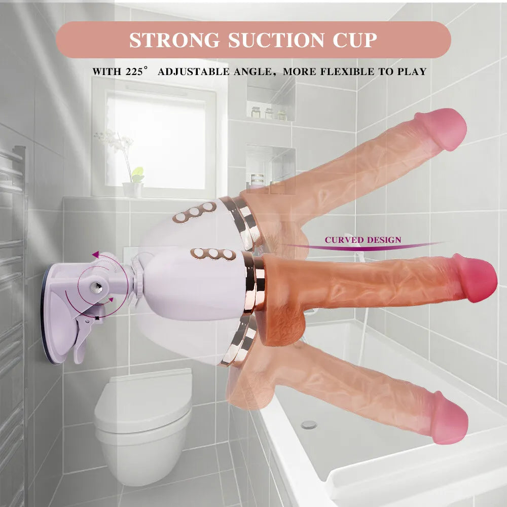 14 cm Adjustable Heated Thrusting Dildo