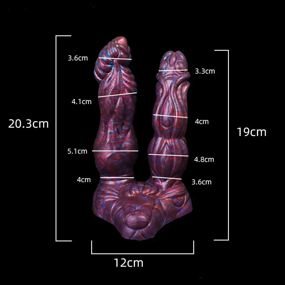 Fantasy Monster Fist Knot Double Penetration Dildo