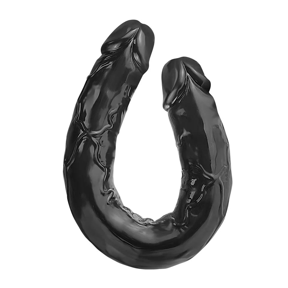 18 Inch Black Lesbian Double Ended Dildo