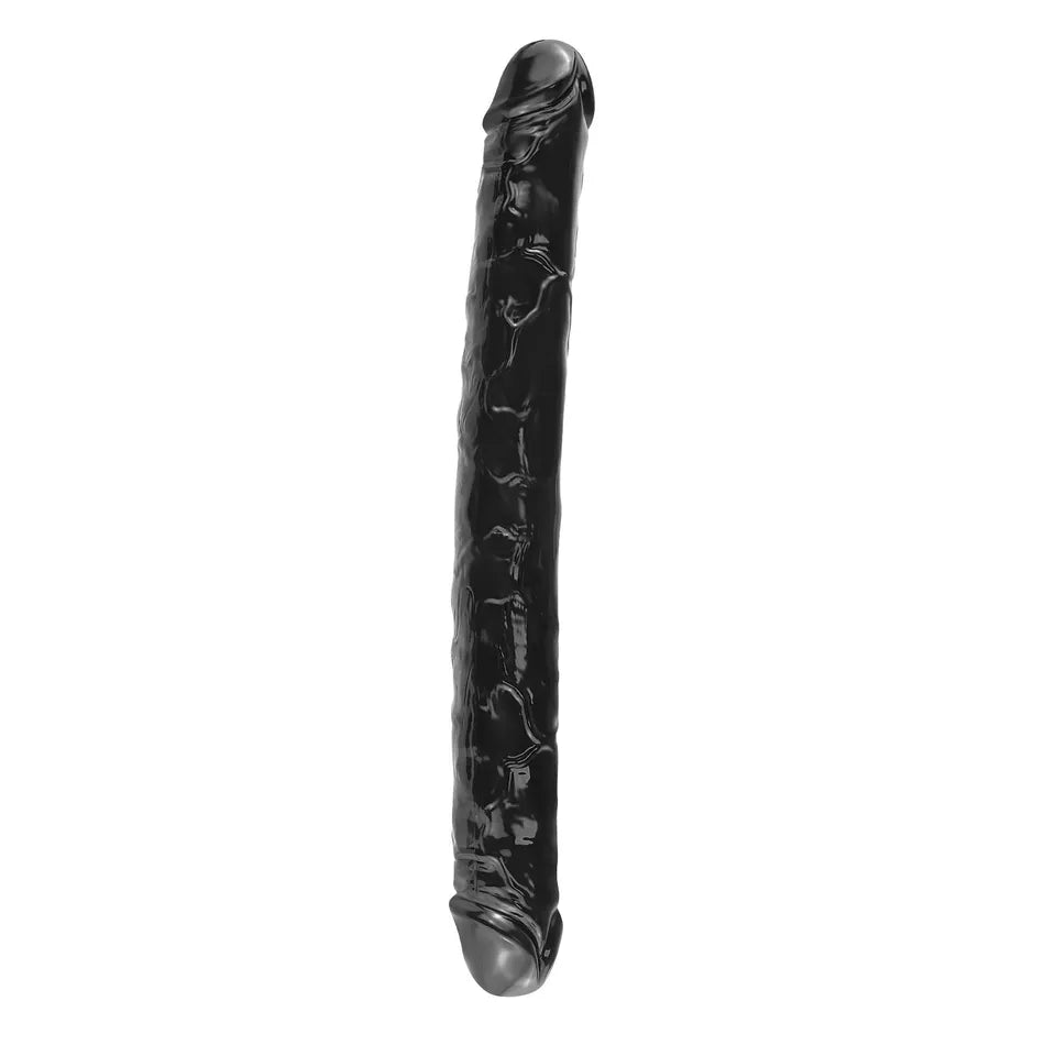 18 Inch Black Lesbian Double Ended Dildo