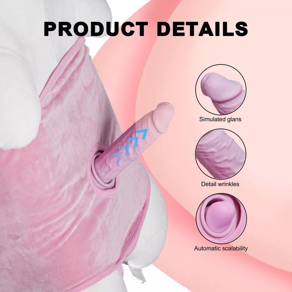 Stuffed Animal Sex Toy Infinity Pillow Bear with Dildo Machine