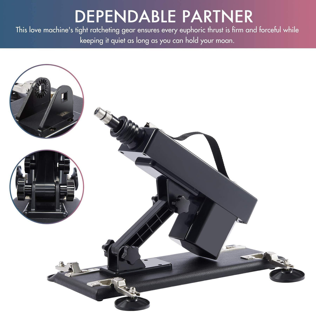 Thrusting Sex Machine with 7 Attachments
