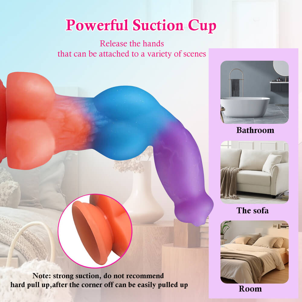 22.9 cm Color Mixing Remote Control Vibrating  Ejaculating Dildo