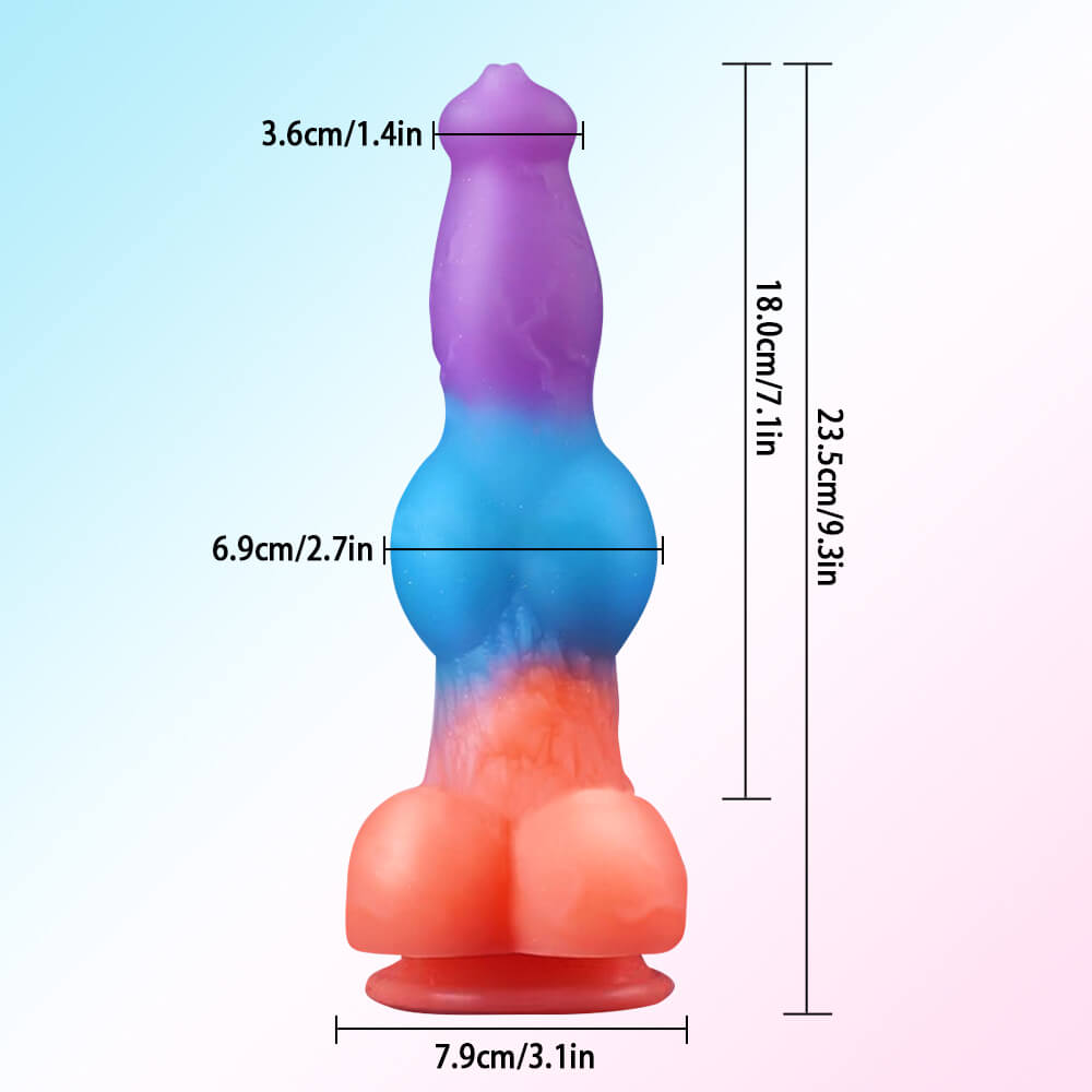 22.9 cm Color Mixing Remote Control Vibrating  Ejaculating Dildo