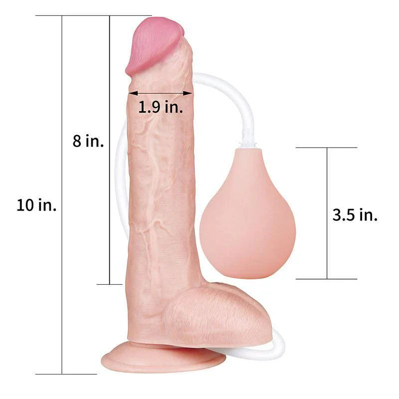 25 cm Flesh Big Shot Squirting Dildo