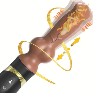 Handheld Vibrating Thrusting Dog Style Dildo