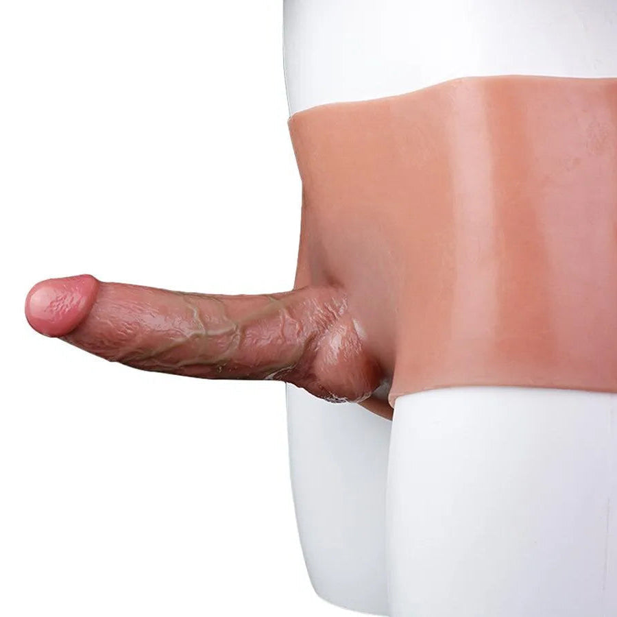 18 cm Hollow Strap On Dildo Pants