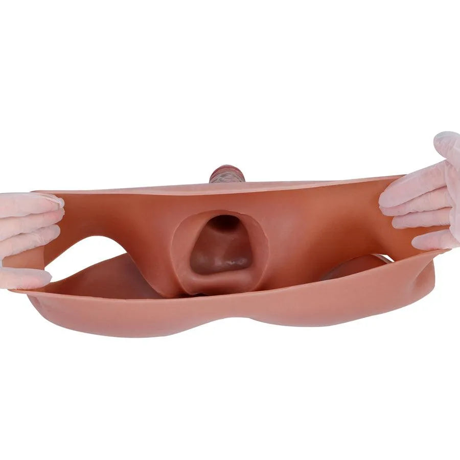 18 cm Hollow Strap On Dildo Pants
